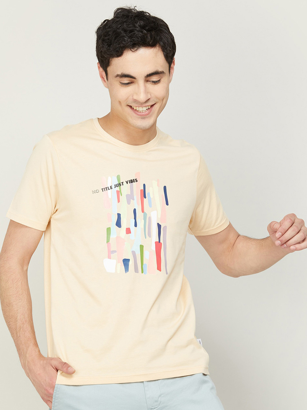 Fame Forever by Lifestyle Men Typography Printed Cotton T-shirt, Beige
Fame Forever by Lifestyle Men Typography Printed Cotton T-shirt, Beige