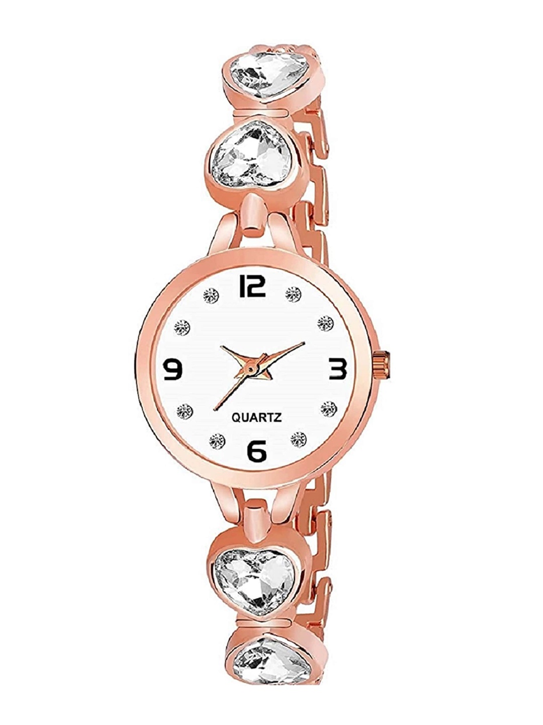 WATCHSTAR Women Embellished Dial & Bracelet Style Straps Analogue Watch Dil WatchRose gold, White
WATCHSTAR Women Embellished Dial & Bracelet Style Straps Analogue Watch Dil WatchRose gold, White