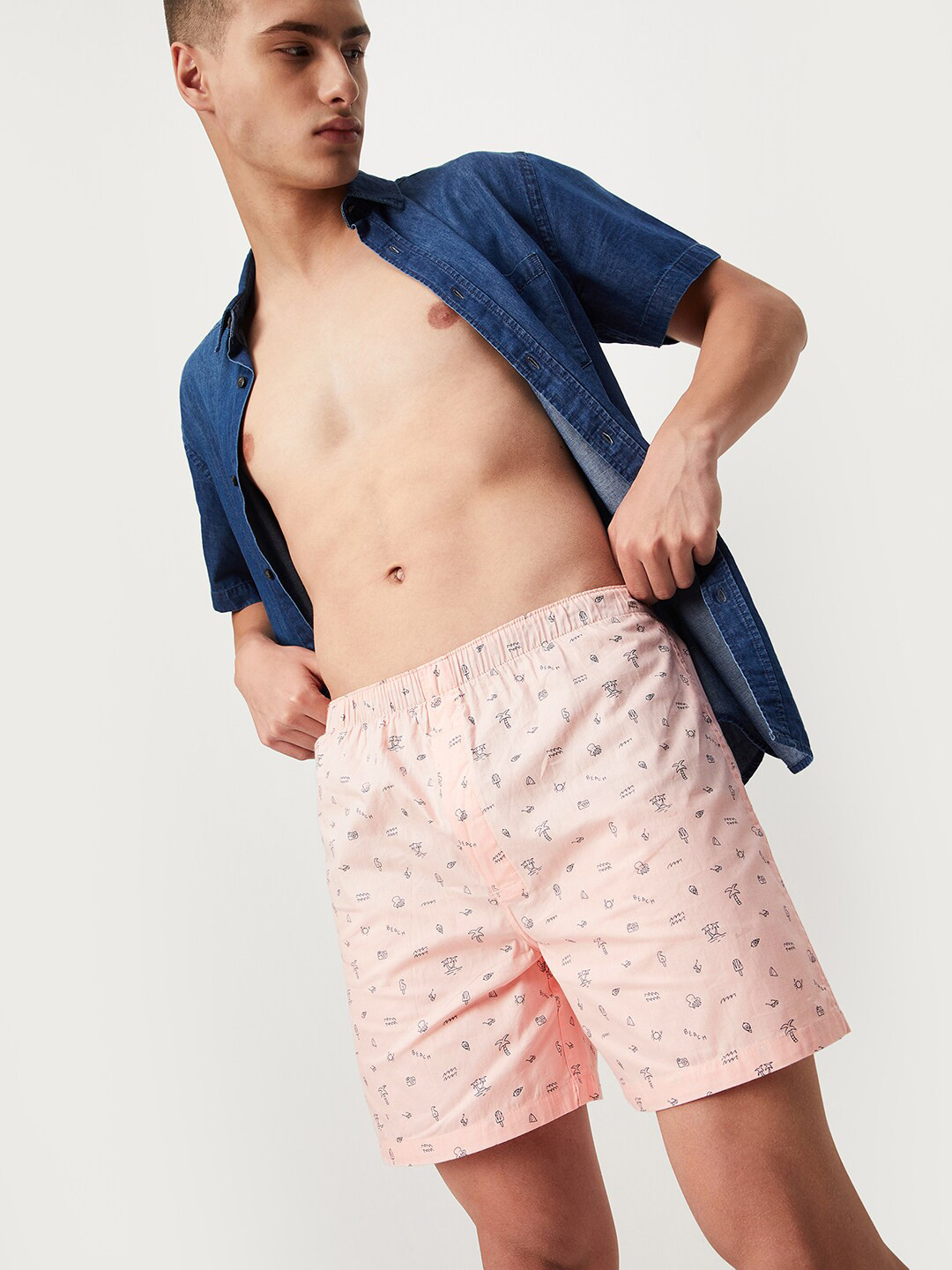 max Men Printed Pure Cotton Boxers 1000011815936, Peach
max Men Printed Pure Cotton Boxers 1000011815936, Peach