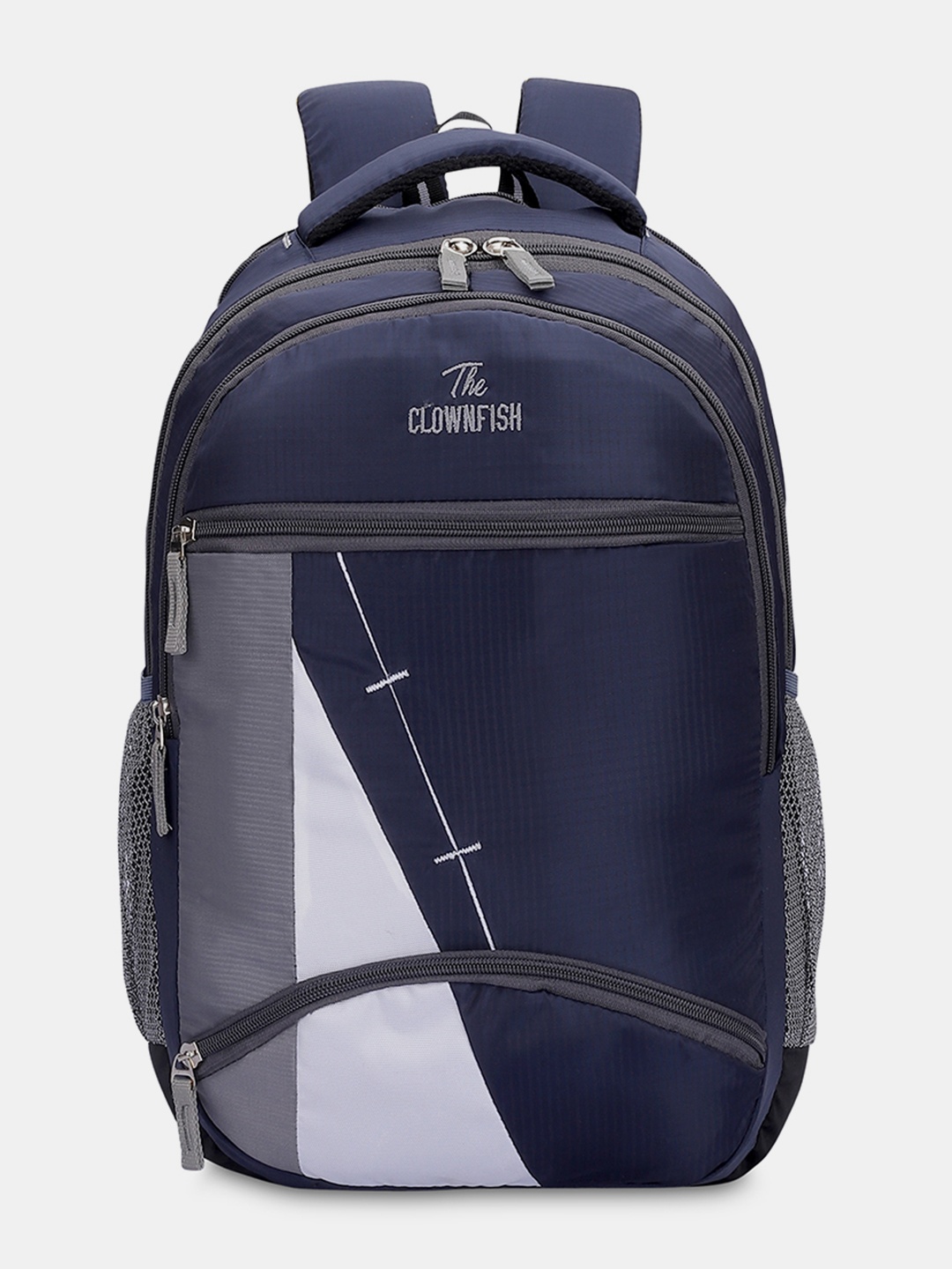 THE CLOWNFISH Karleen Colourblocked Water Resistant Medium Size Backpack, Navy blue
THE CLOWNFISH Karleen Colourblocked Water Resistant Medium Size Backpack, Navy blue