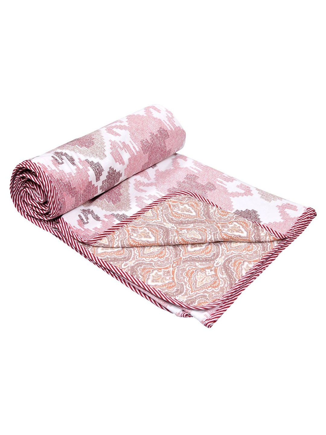 RAASO White & Pink Ethnic Motifs Printed Reversible AC Room 150 GSM Double Bed Dohar
RAASO White & Pink Ethnic Motifs Printed Reversible AC Room 150 GSM Double Bed Dohar