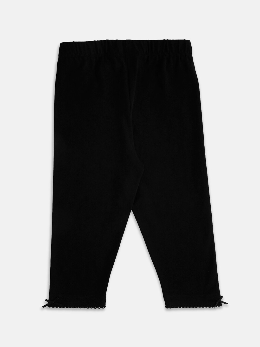 Pantaloons Junior Girls Cotton Ankle Length Leggings, Black 
Pantaloons Junior Girls Cotton Ankle Length Leggings, Black
