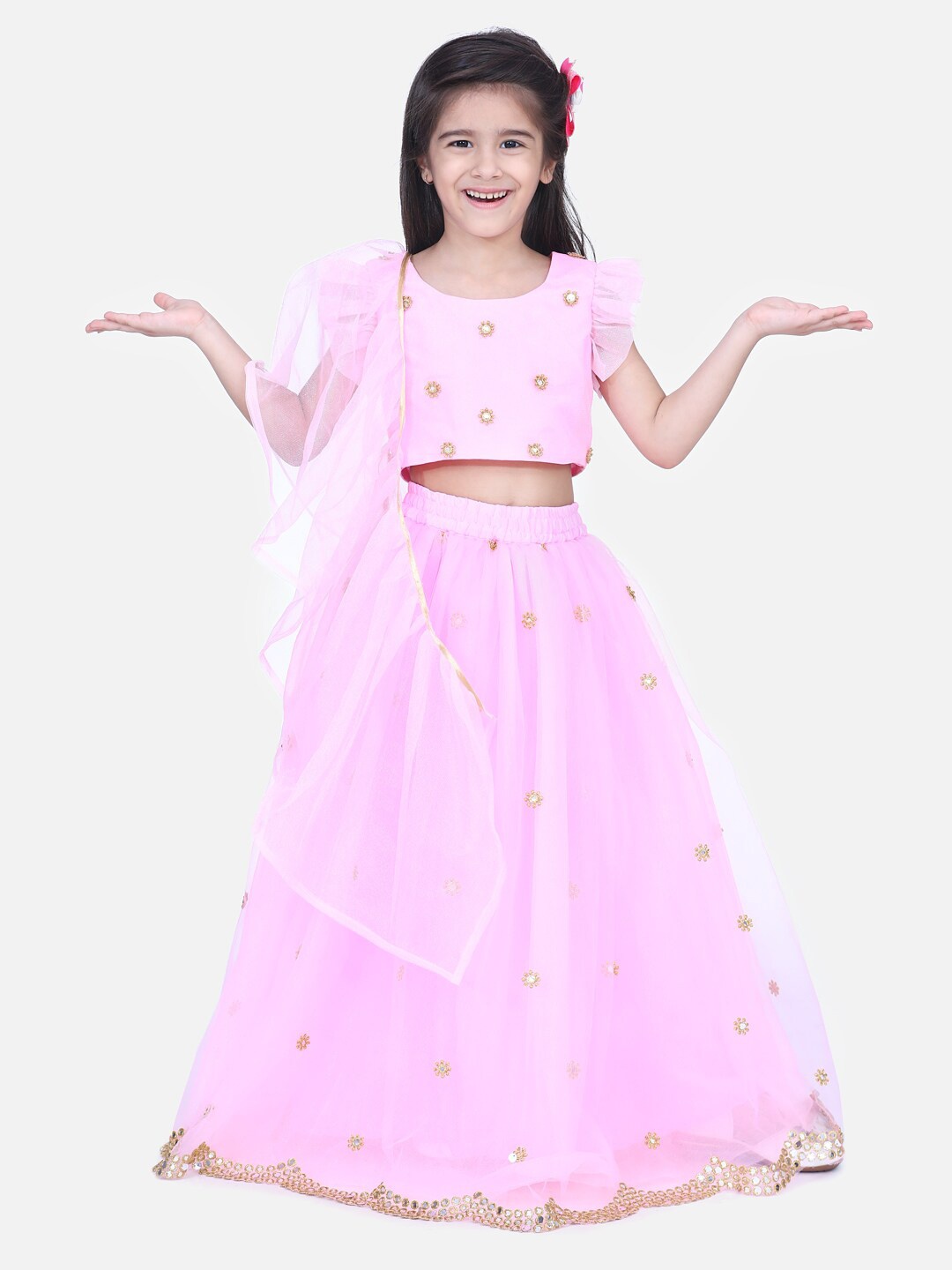 Samsara Couture Girls Embroidered Ready to Wear Lehenga & Blouse With Dupatta, Pink
Samsara Couture Girls Embroidered Ready to Wear Lehenga & Blouse With Dupatta, Pink