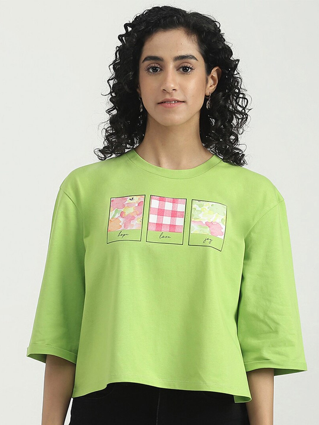 United Colors of Benetton Round Neck Regular Fit Typography Printed Cotton T-shirt, Green
United Colors of Benetton Round Neck Regular Fit Typography Printed Cotton T-shirt, Green