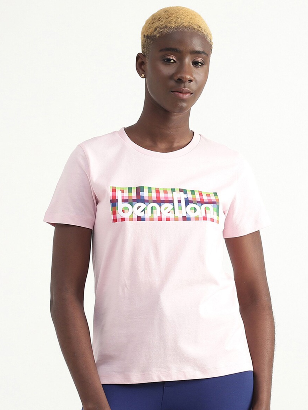 United Colors of Benetton Round Neck Typography Printed Regular Fit Cotton T-shirt, Pink
United Colors of Benetton Round Neck Typography Printed Regular Fit Cotton T-shirt, Pink