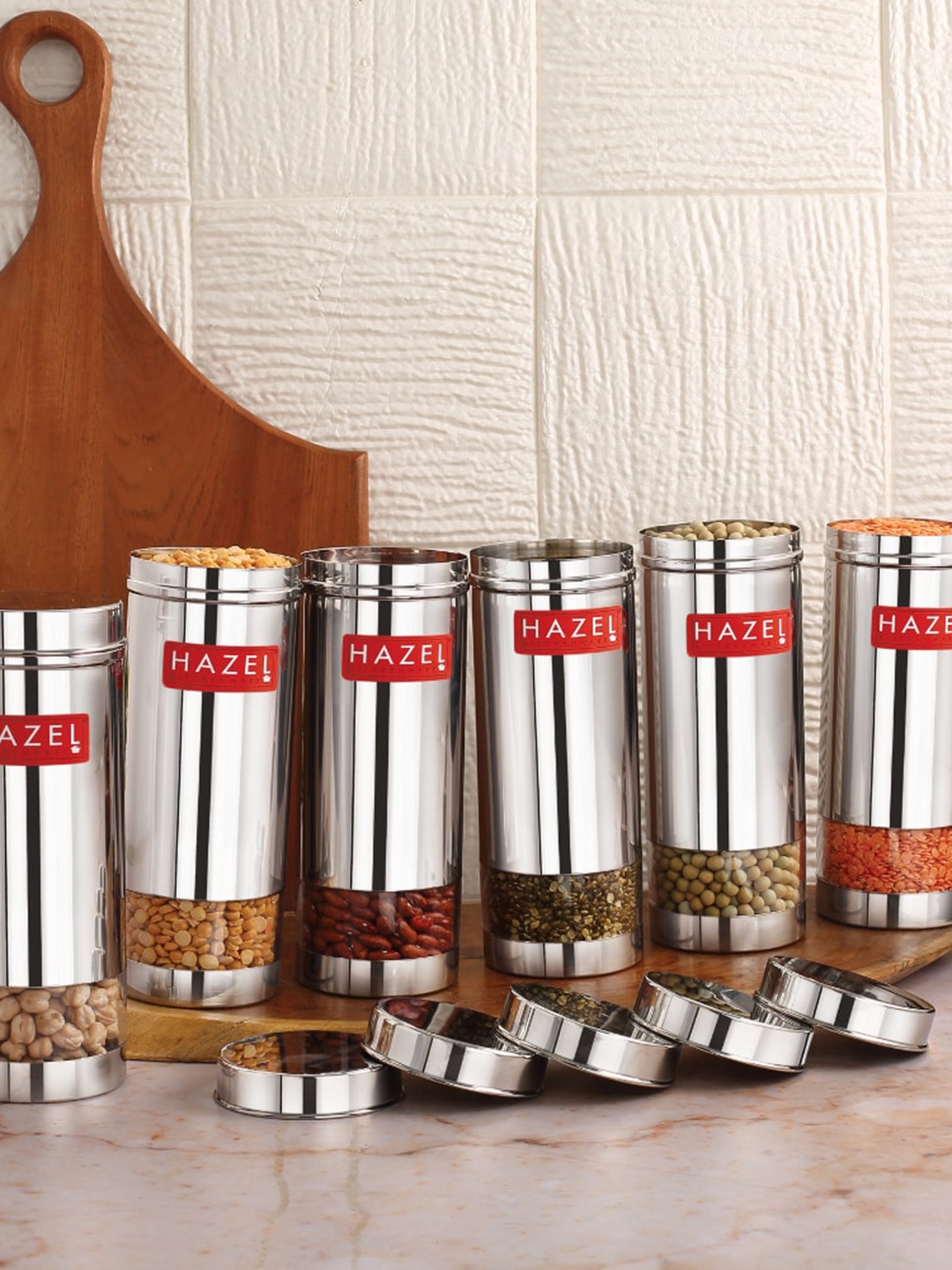 HAZEL 12 Pcs Stainless Steel See Through Food Containers With Airtight Lids 600 ml Each
HAZEL 12 Pcs Stainless Steel See Through Food Containers With Airtight Lids 600 ml Each