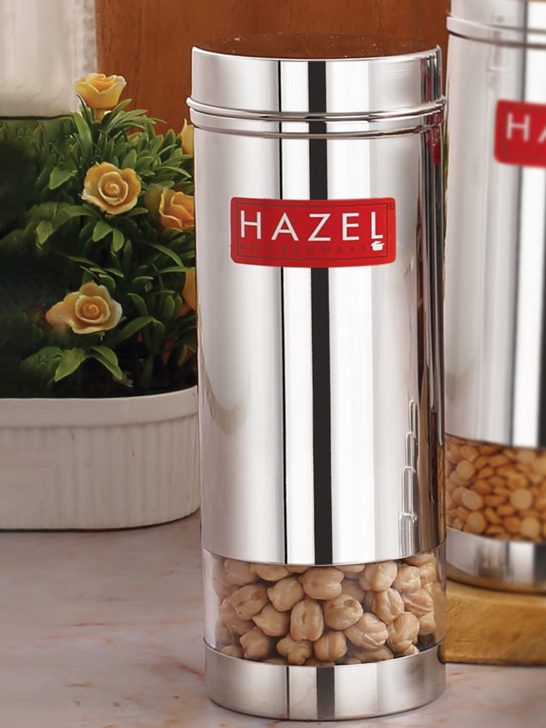 HAZEL Stainless Steel See Through Slim Food Storage Container With Airtight Lid 600 ml
HAZEL Stainless Steel See Through Slim Food Storage Container With Airtight Lid 600 ml