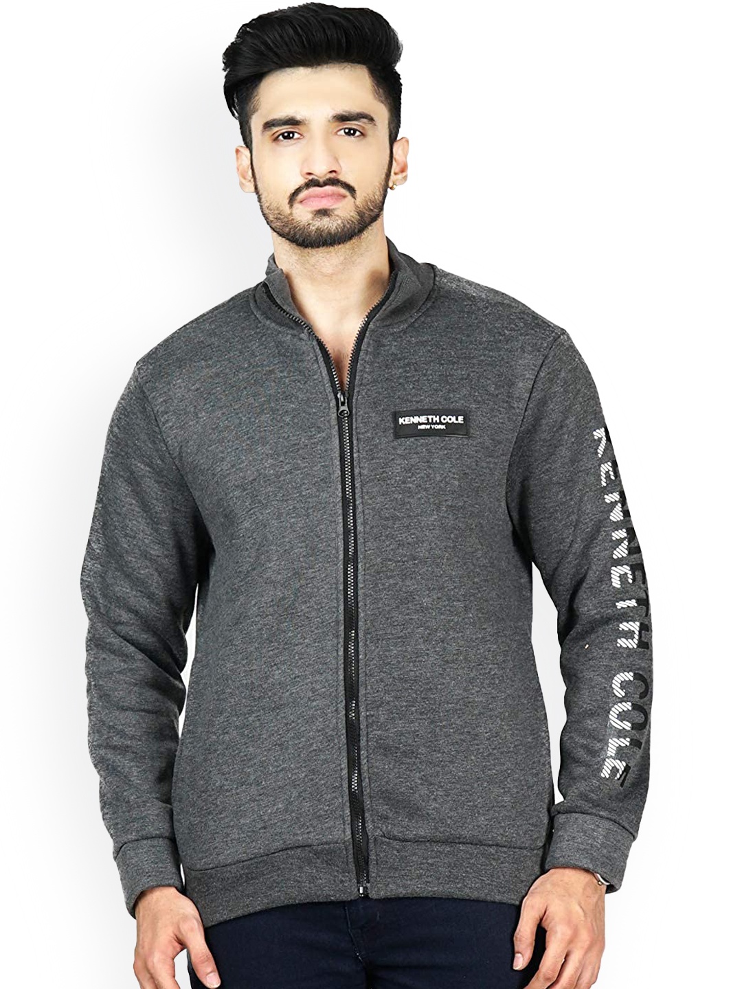 Kenneth Cole Men Lightweight Bomber Jacket, Grey