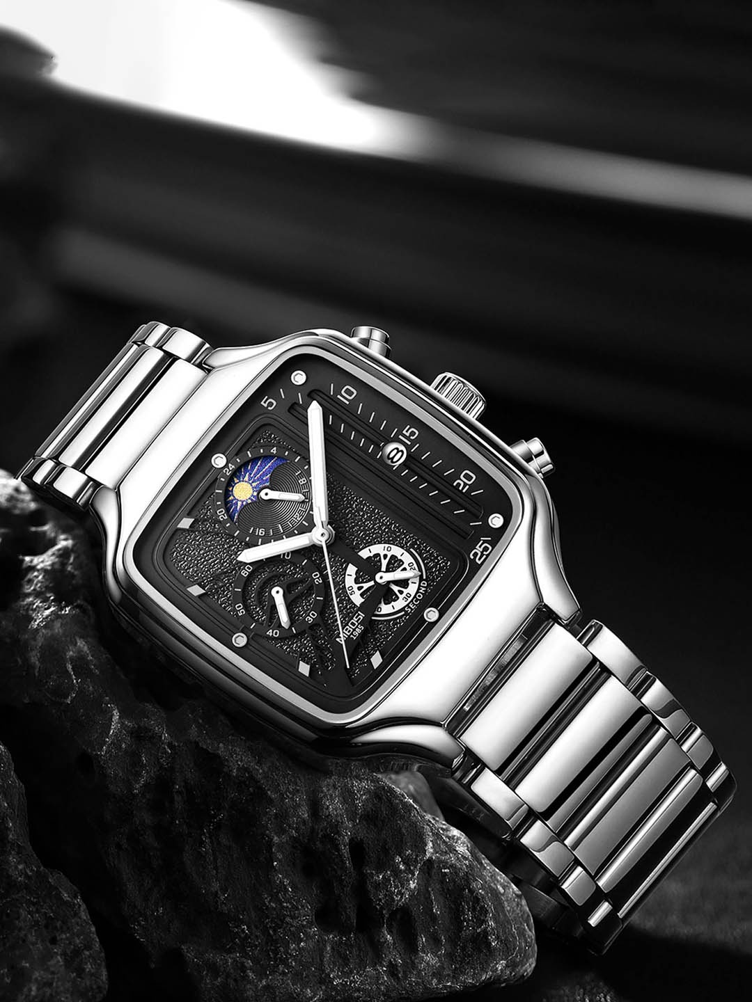 Nibosi Men Stainless Steel Straps Analogue Chronograph Watch NB-2573-Slvr-Blk, Silver
Nibosi Men Stainless Steel Straps Analogue Chronograph Watch NB-2573-Slvr-Blk, Silver