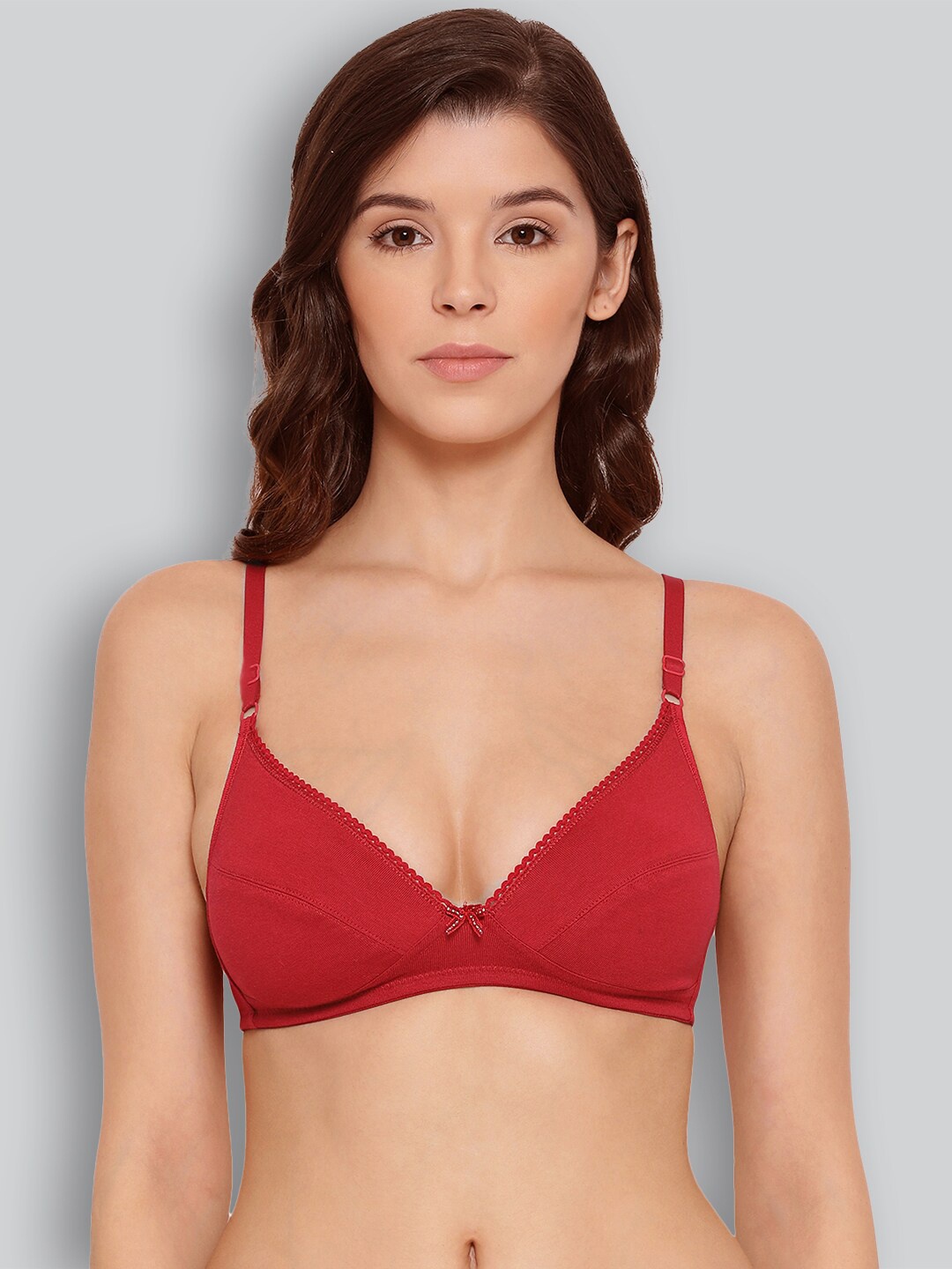 LYRA Medium Coverage Non Padded Seamless Premium Cotton Plunge Neckline Comfort Bra, Red
LYRA Medium Coverage Non Padded Seamless Premium Cotton Plunge Neckline Comfort Bra, Red