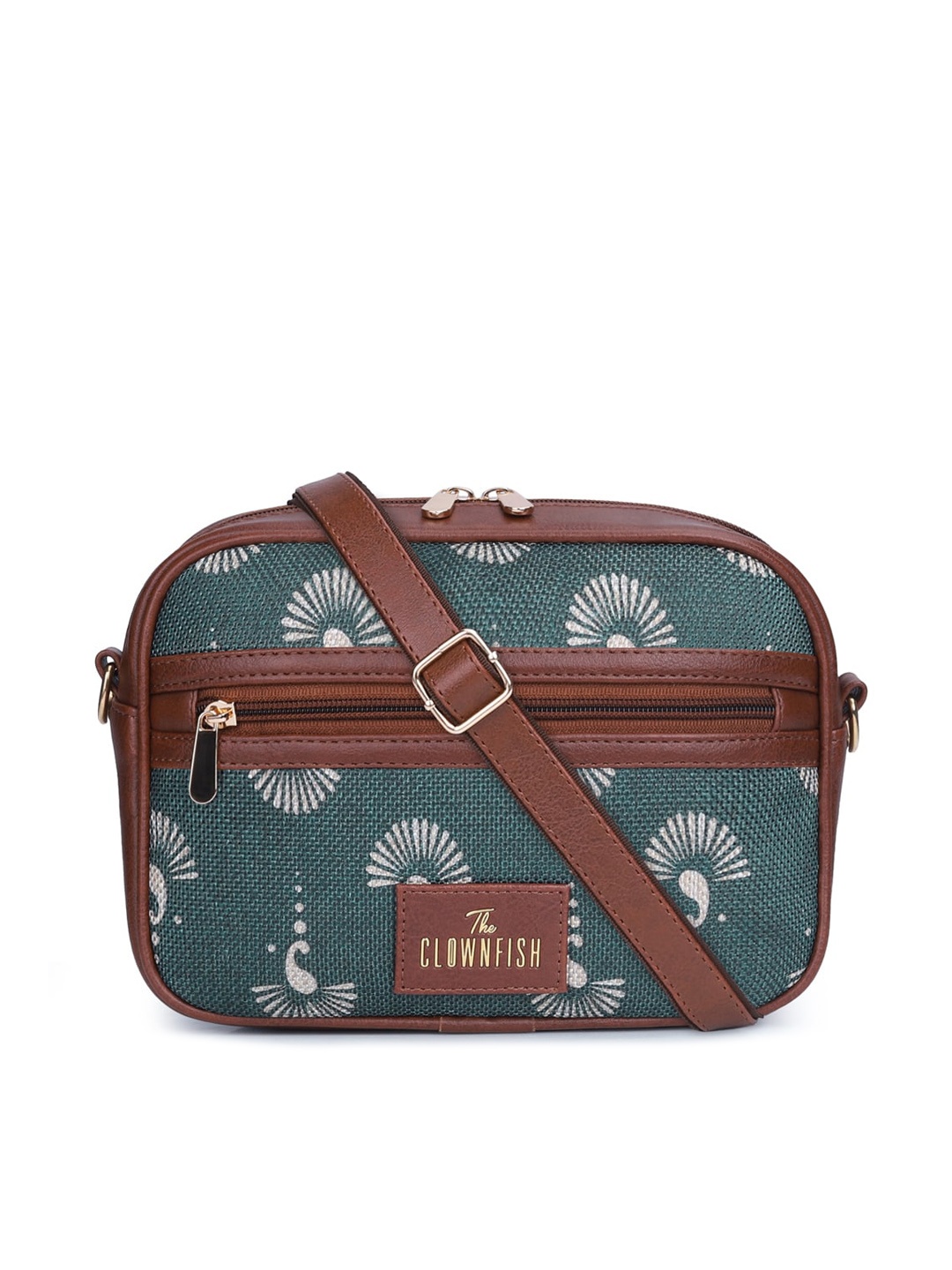 THE CLOWNFISH Nyra Floral Printed Structured Adjustable Shoulder Straps Jute Sling Bag, Grey melange
THE CLOWNFISH Nyra Floral Printed Structured Adjustable Shoulder Straps Jute Sling Bag, Grey melange