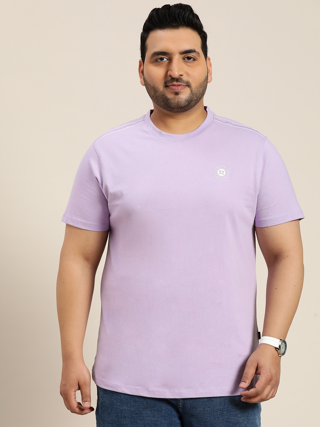 Sztori Plus Size T-shirt, Lavender