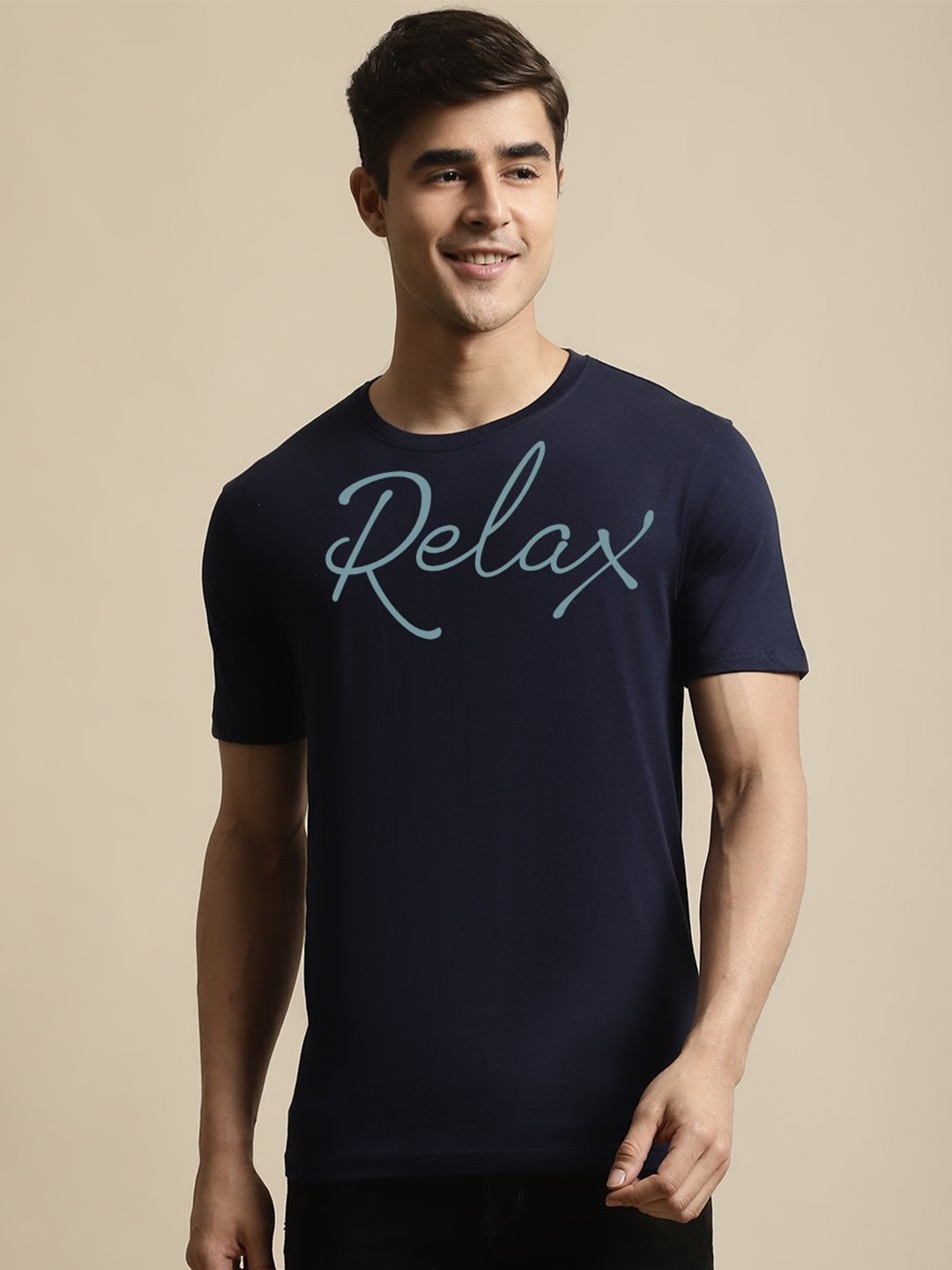 Miaz Lifestyle Typography Printed Short Sleeve Round Neck Running Pure Cotton T-shirt, Navy blue
Miaz Lifestyle Typography Printed Short Sleeve Round Neck Running Pure Cotton T-shirt, Navy blue
