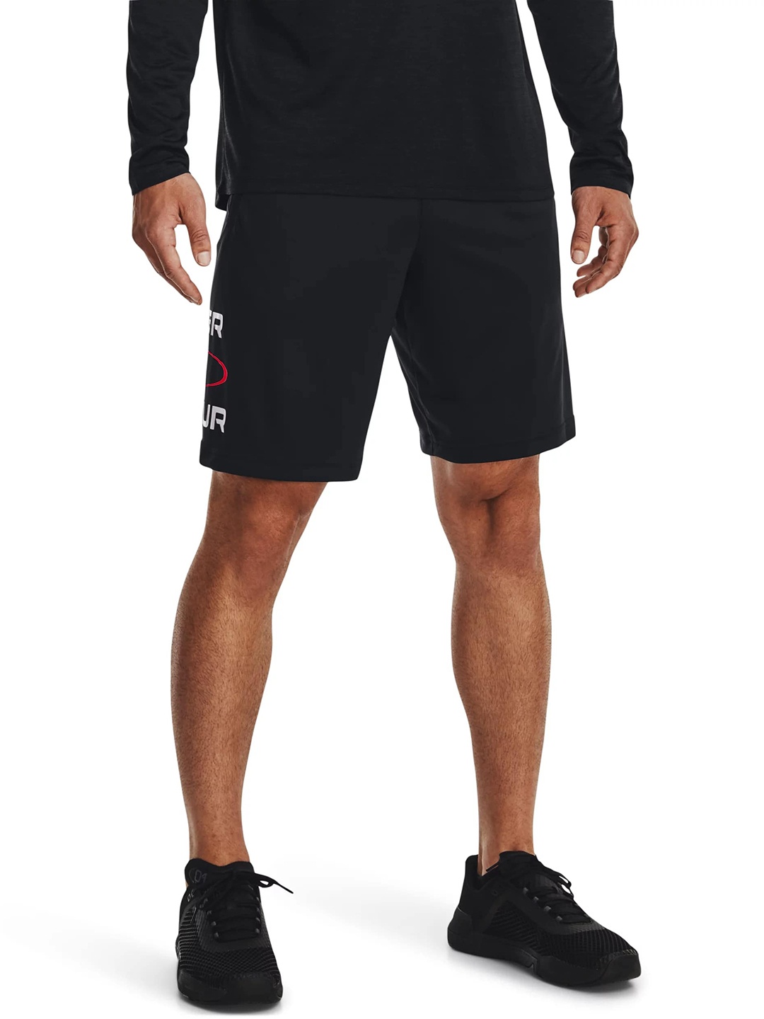 UNDER ARMOUR Men Typography Printed Loose Fit Low-Rise Training Sports Shorts, Black
UNDER ARMOUR Men Typography Printed Loose Fit Low-Rise Training Sports Shorts, Black