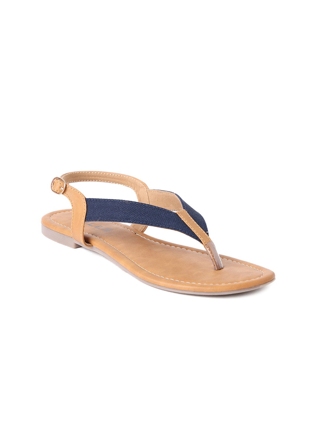 SOLES Women Back Strap T-Strap Flats With Buckles, Blue
SOLES Women Back Strap T-Strap Flats With Buckles, Blue