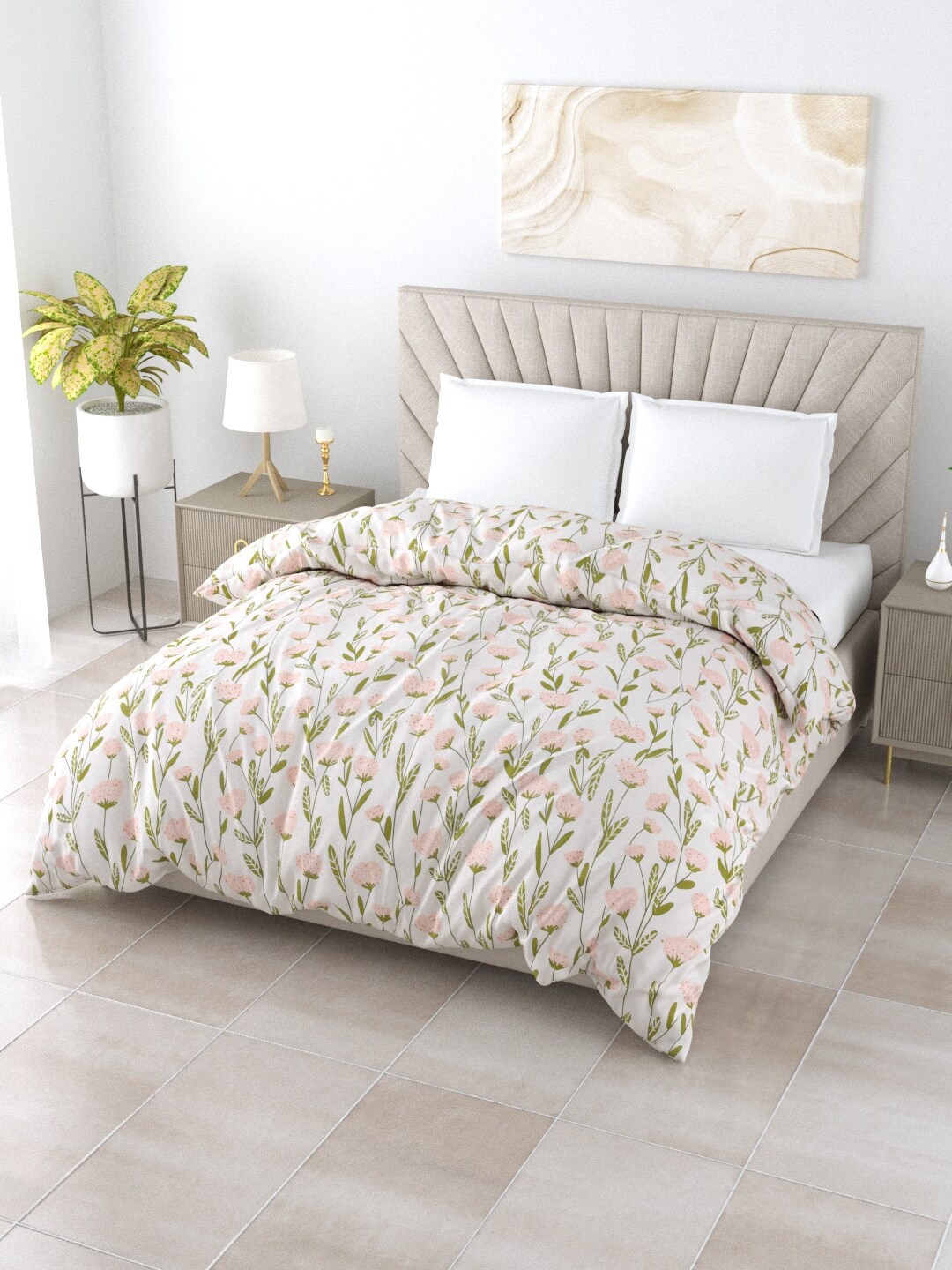 Salona Bichona Off White & Peach-Coloured Floral AC Room 120 GSM Double Bed Comforter
Salona Bichona Off White & Peach-Coloured Floral AC Room 120 GSM Double Bed Comforter