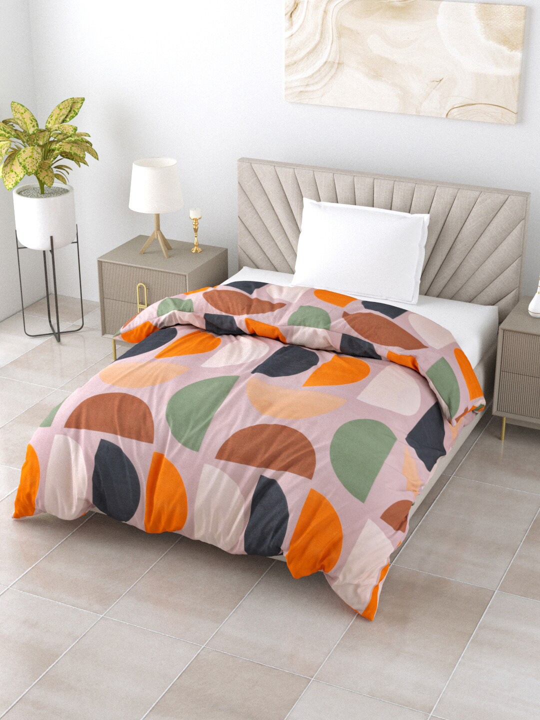 Salona Bichona Impression Purple & Orange Printed Mild Winter 150 GSM Single Bed Comforter
Salona Bichona Impression Purple & Orange Printed Mild Winter 150 GSM Single Bed Comforter