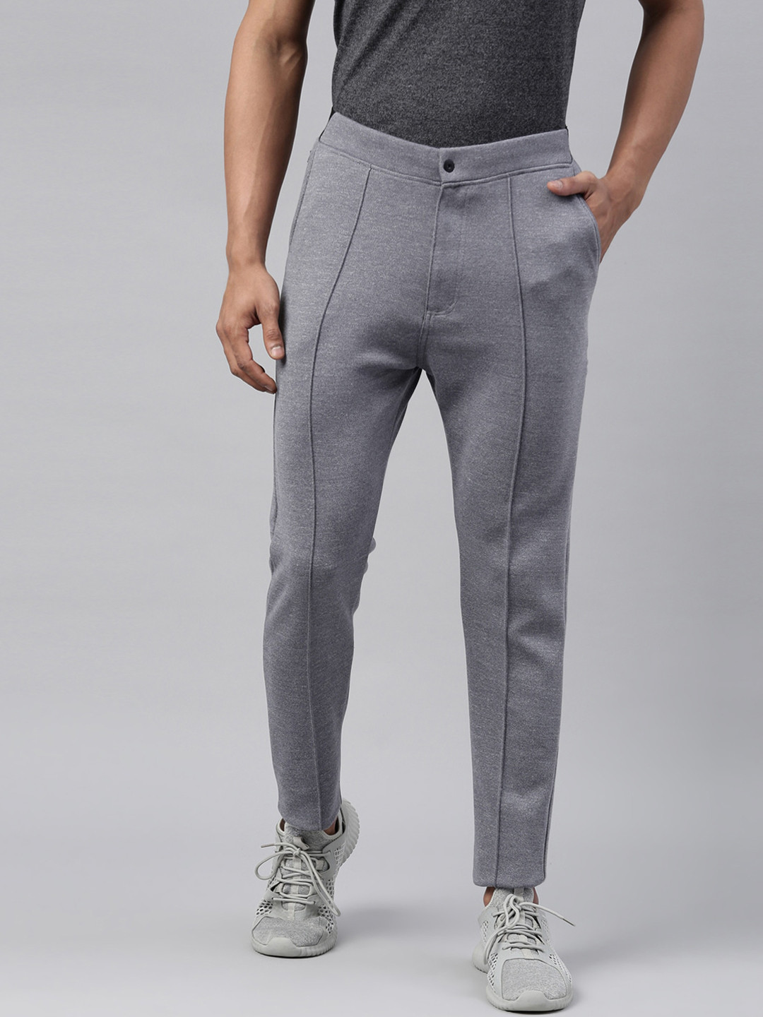 Proline Men Mid-Rise Cotton Sports Track Pants, Grey 
Proline Men Mid-Rise Cotton Sports Track Pants, Grey