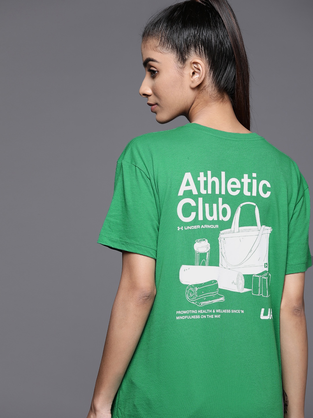 UNDER ARMOUR Quick-Dry Vintage Athletic Club Back Printed Loose Sports T-shirt, Green
UNDER ARMOUR Quick-Dry Vintage Athletic Club Back Printed Loose Sports T-shirt, Green