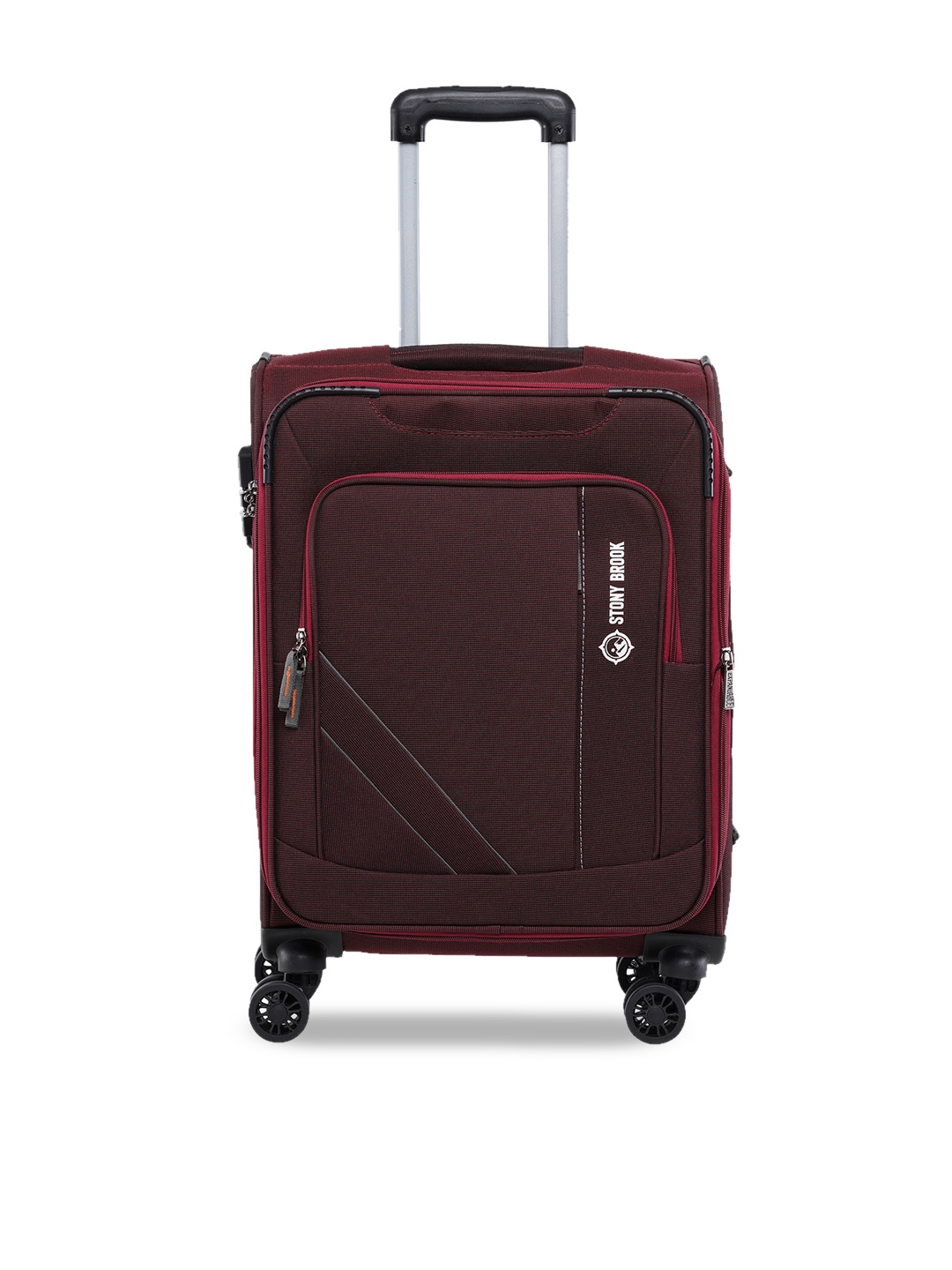 Stony Brook by Nasher Miles Thunder Textured Soft-Sided Small Trolley Suitcase, Maroon
Stony Brook by Nasher Miles Thunder Textured Soft-Sided Small Trolley Suitcase, Maroon