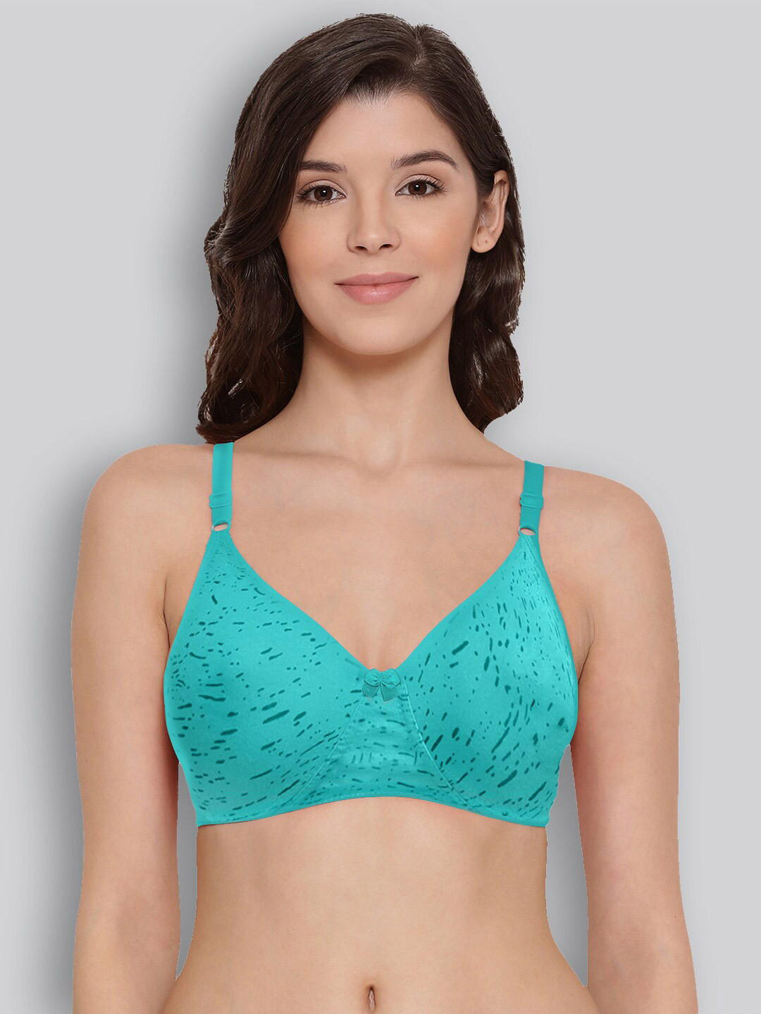 LYRA Printed Cotton Non Padded All Day Comfort Full Coverage Underwired Seamless Bra, Turquoise blue
LYRA Printed Cotton Non Padded All Day Comfort Full Coverage Underwired Seamless Bra, Turquoise blue