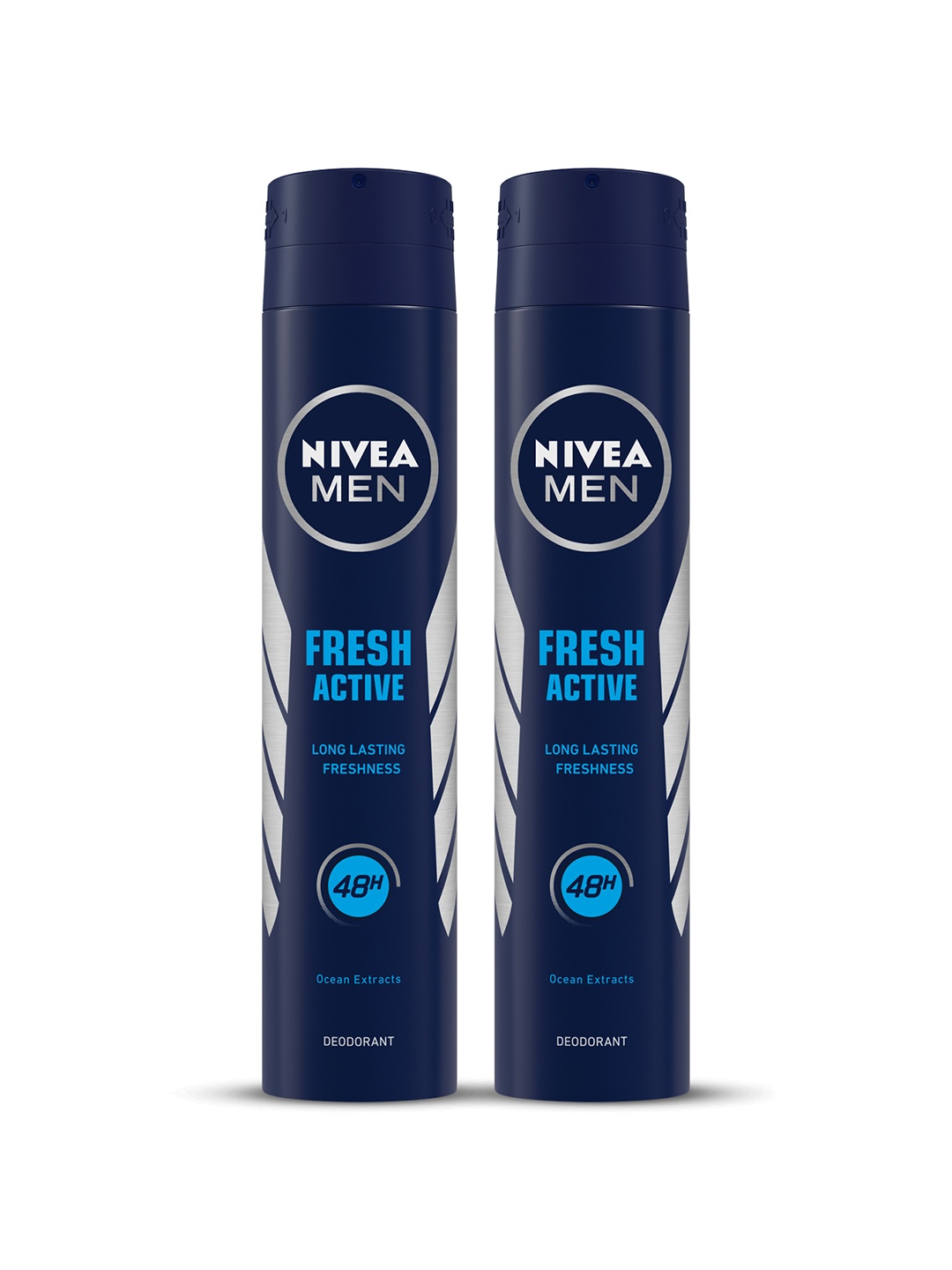 Nivea Men Set Of 2 Long-Lasting Freshness Fresh Active Deodorant - 200ml Each, Navy blue
Nivea Men Set Of 2 Long-Lasting Freshness Fresh Active Deodorant - 200ml Each, Navy blue