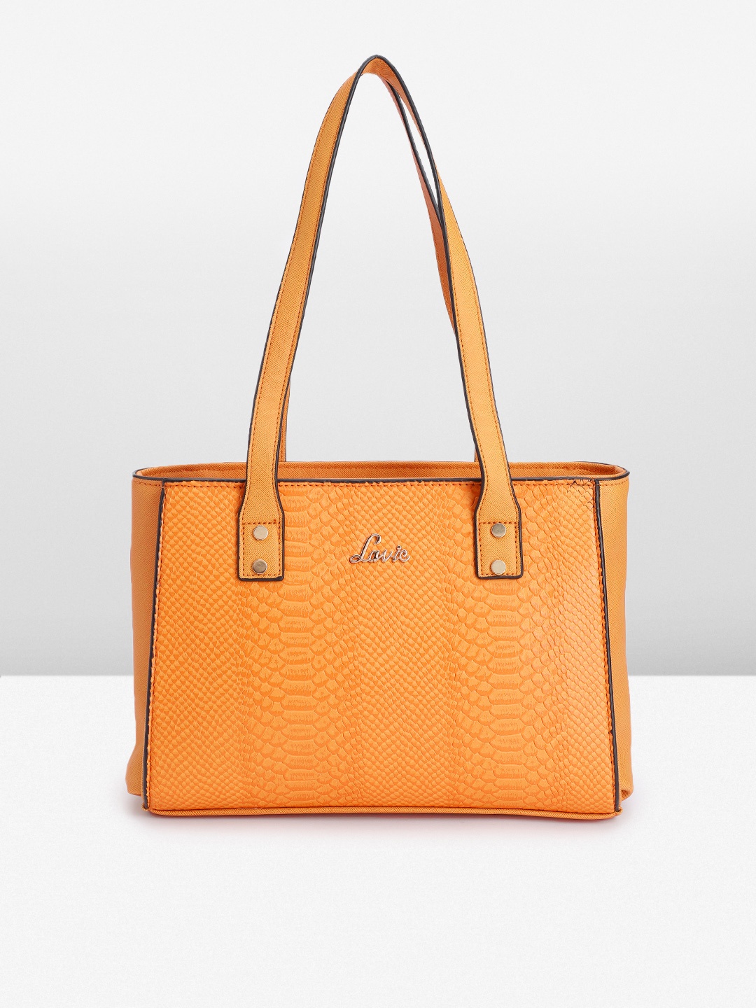 Lavie Women Textured Shoulder Bag, Yellow