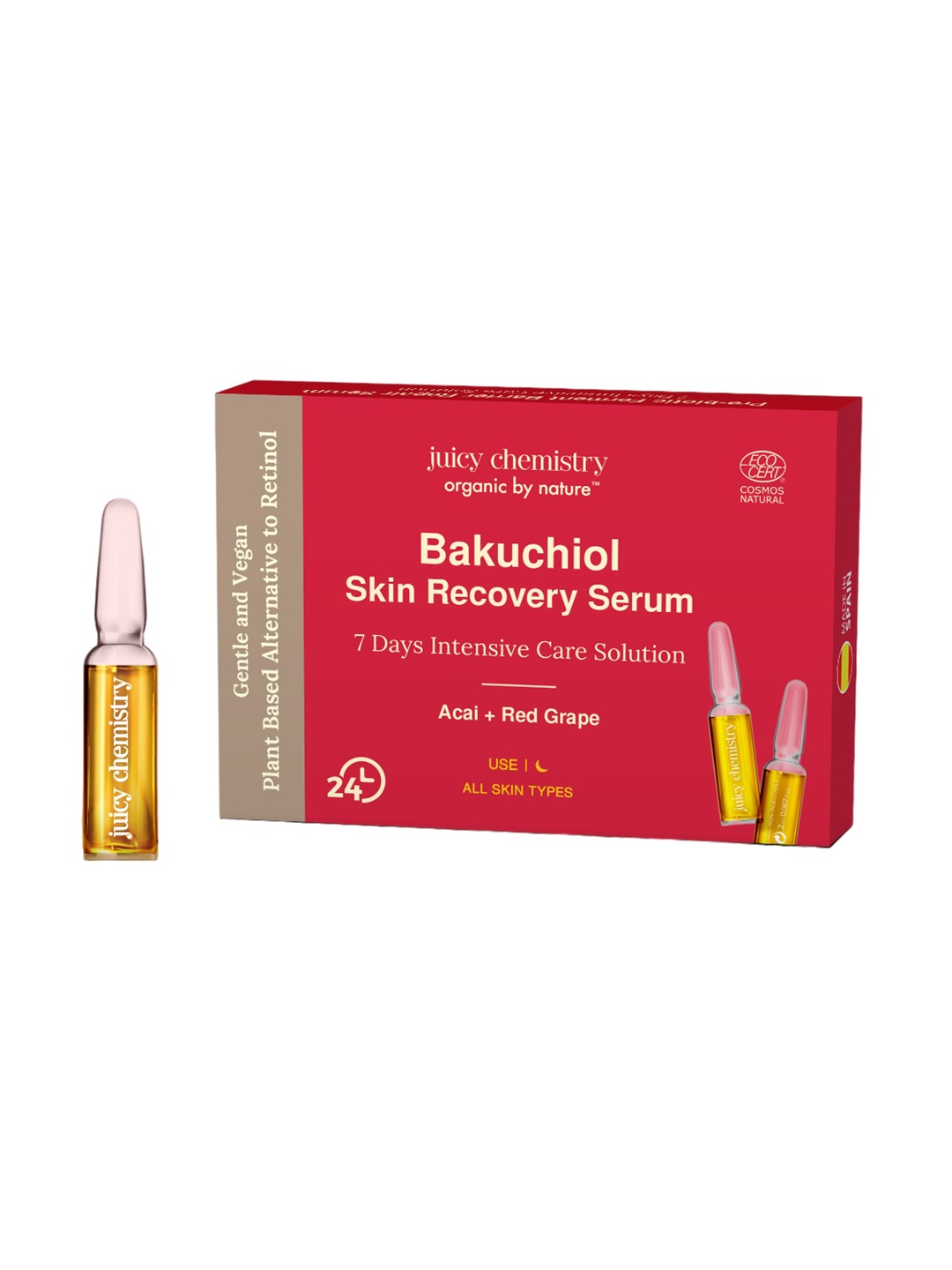 Juicy Chemistry Bakuchiol Set Of 7 Skin Recovery Face Serum - 2ml Each, Yellow
Juicy Chemistry Bakuchiol Set Of 7 Skin Recovery Face Serum - 2ml Each, Yellow