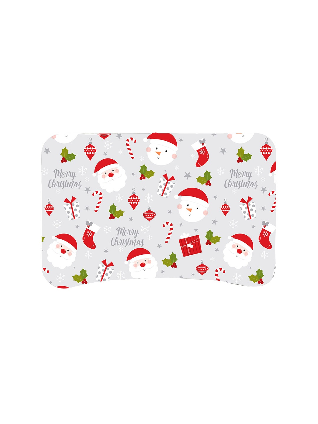 Sattva Grey & Red Printed Portable Folding Laptop Table