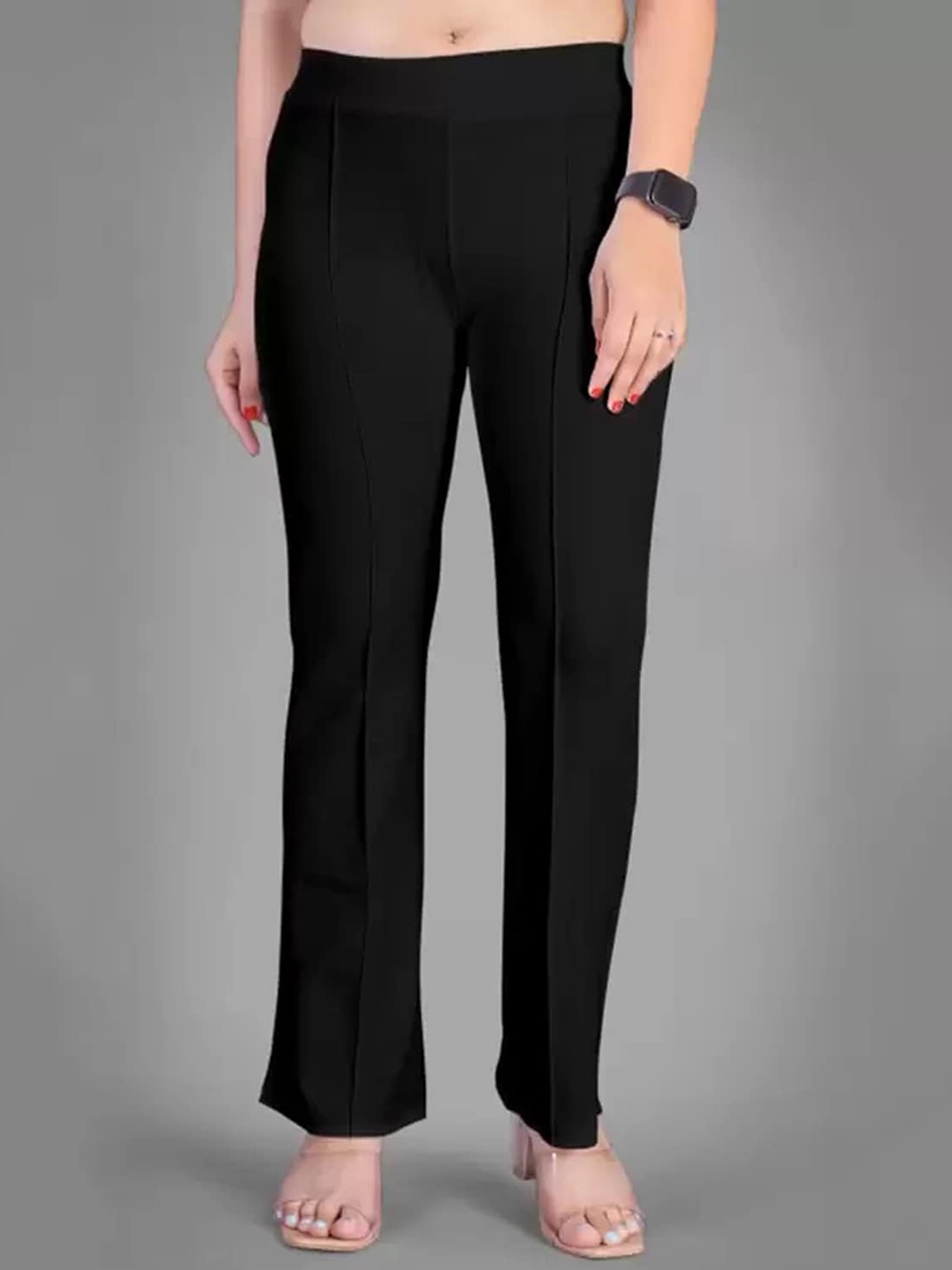 Jinax Women Relaxed Straight Leg Straight Fit High-Rise Easy Wash Parallel Trousers, Black
Jinax Women Relaxed Straight Leg Straight Fit High-Rise Easy Wash Parallel Trousers, Black