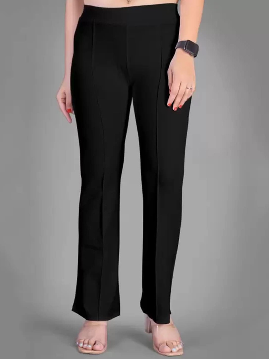 Jinax Women Relaxed Straight Leg Straight Fit High-Rise Easy Wash Parallel Trousers, Black
Jinax Women Relaxed Straight Leg Straight Fit High-Rise Easy Wash Parallel Trousers, Black