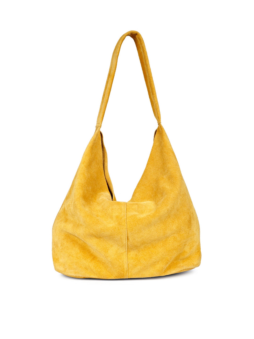 Saint G Leather Oversized Shopper Hobo Bag, Yellow