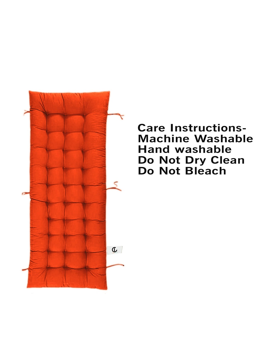 CURIOUS LIFESTYLE Orange-Colored Self Design Cotton Microfibre Super Comfy Quilted Rocking Chair Cushion Back Seat Pad
CURIOUS LIFESTYLE Orange-Colored Self Design Cotton Microfibre Super Comfy Quilted Rocking Chair Cushion Back Seat Pad