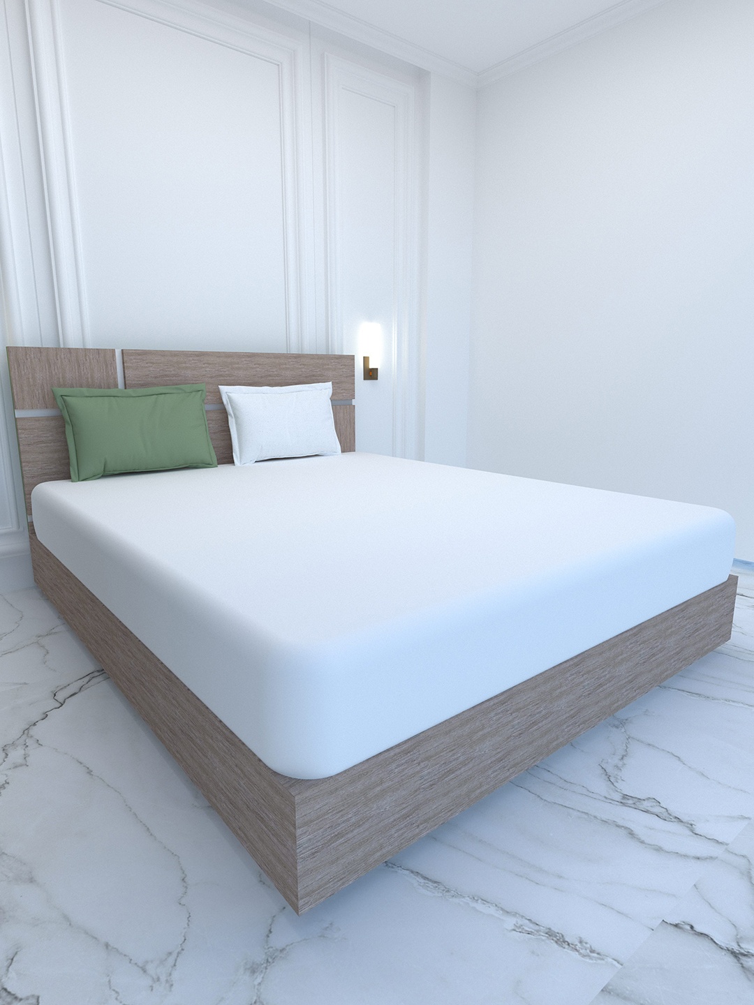 Pure Decor Palace White & Green 400 TC Pure Cotton Super King Bedsheet & 2 Pillow Covers
Pure Decor Palace White & Green 400 TC Pure Cotton Super King Bedsheet & 2 Pillow Covers
