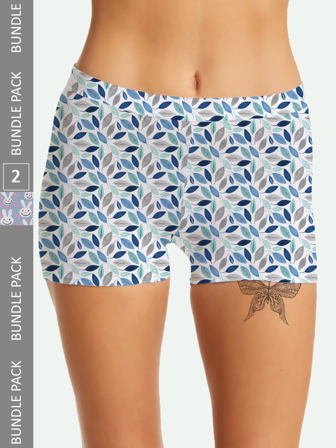 mezmoda Women Pack Of 2 Printed Anti Microbial Mid-Rise Hipster Briefs-2-MZWBX2-105-S, White
mezmoda Women Pack Of 2 Printed Anti Microbial Mid-Rise Hipster Briefs-2-MZWBX2-105-S, White