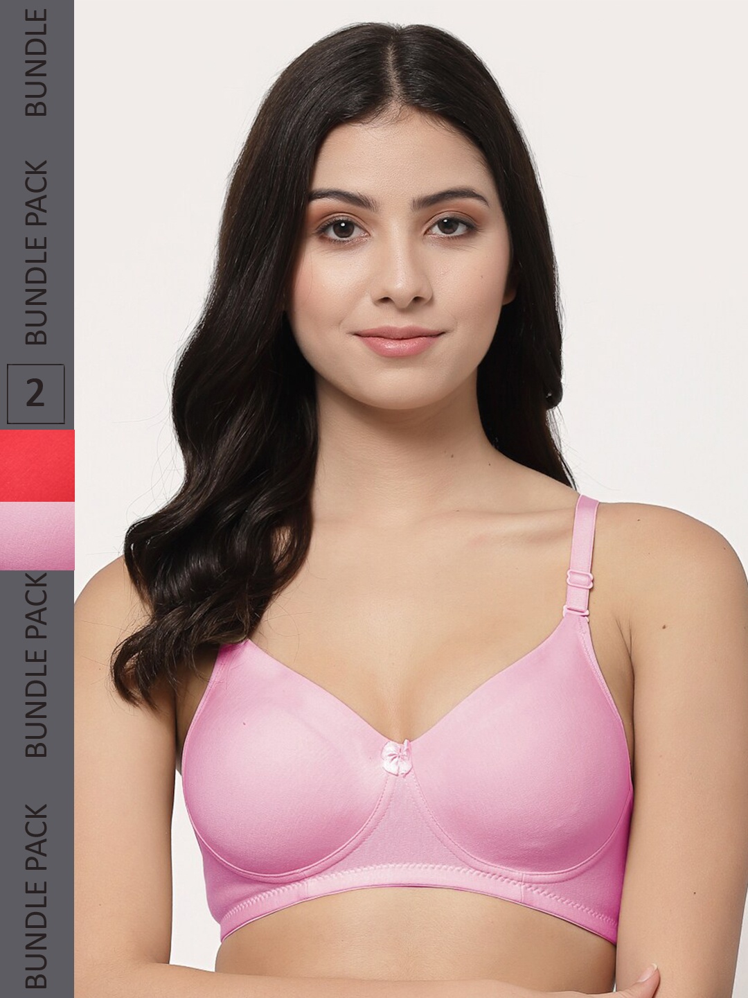 College Girl Pack Of 2 Lightly Padded Seamless Non-Wired Super Support Cotton T-shirt Bra, Pink
College Girl Pack Of 2 Lightly Padded Seamless Non-Wired Super Support Cotton T-shirt Bra, Pink