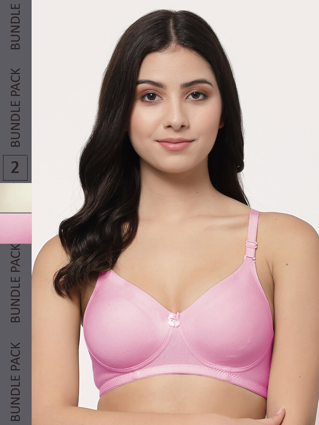 College Girl Pack Of 2 Lightly Padded Non-Wired Seamless Super Support Cotton T Shirt Bra, Pink
College Girl Pack Of 2 Lightly Padded Non-Wired Seamless Super Support Cotton T Shirt Bra, Pink