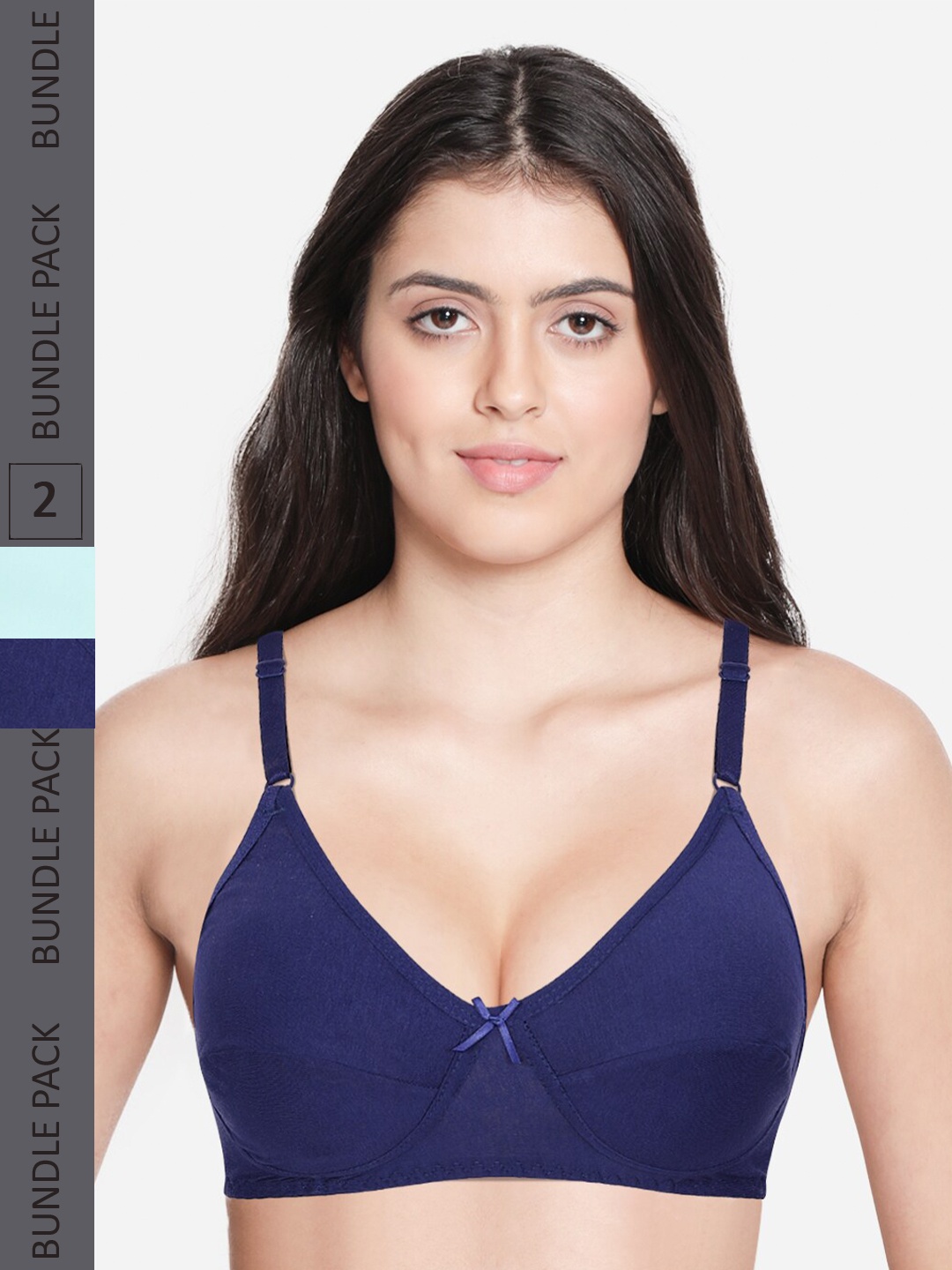 shyaway Pack Of 2 Non Padded Non-Wired Full Coverage All Day Comfort Cotton Bra, Navy blue
shyaway Pack Of 2 Non Padded Non-Wired Full Coverage All Day Comfort Cotton Bra, Navy blue