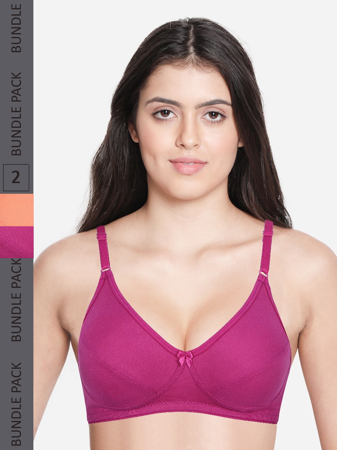 shyaway Pack Of 2 Non Padded Non-Wired Full Coverage All Day Comfort Cotton Bra, Orange
shyaway Pack Of 2 Non Padded Non-Wired Full Coverage All Day Comfort Cotton Bra, Orange