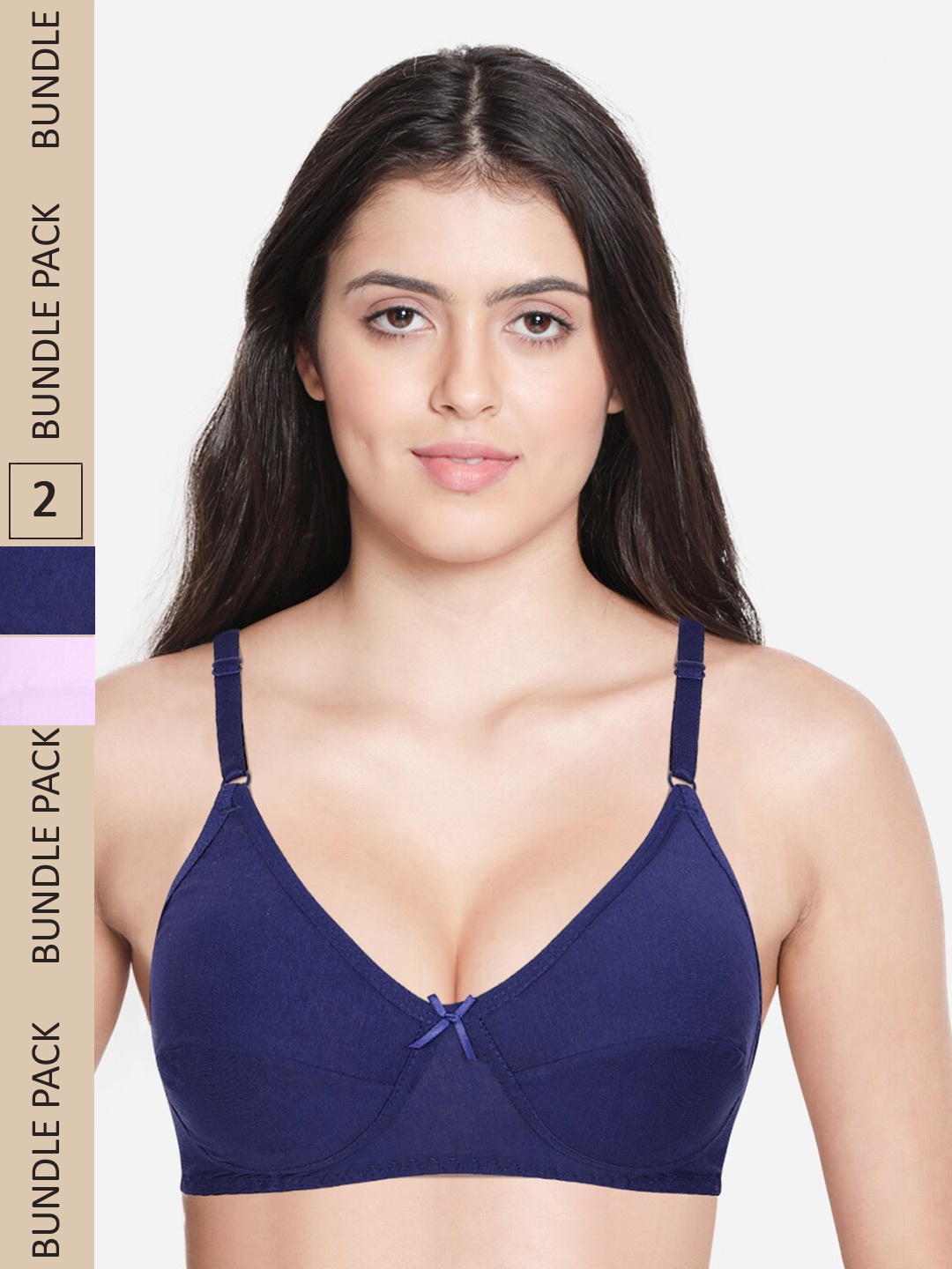 shyaway Pack Of 2 Non Padded Non-Wired Full Coverage All Day Comfort Cotton Bra, Navy blue
shyaway Pack Of 2 Non Padded Non-Wired Full Coverage All Day Comfort Cotton Bra, Navy blue