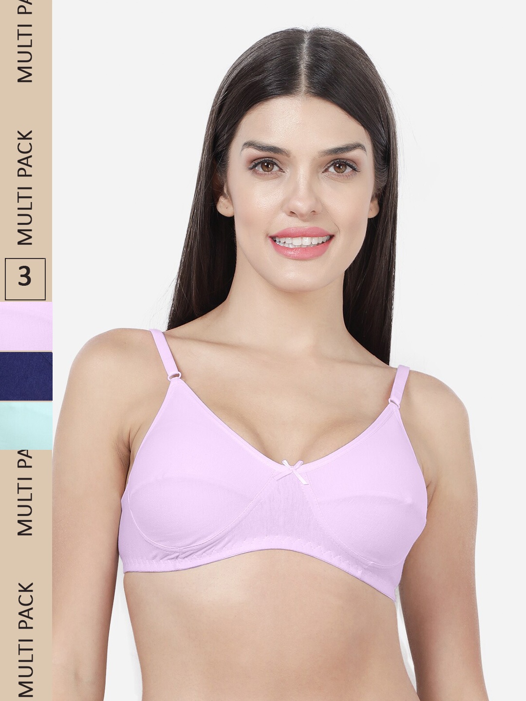 shyaway Pack Of 3 Non Padded Non-Wired Full Coverage All Day Comfort Cotton Bra, Navy blue
shyaway Pack Of 3 Non Padded Non-Wired Full Coverage All Day Comfort Cotton Bra, Navy blue