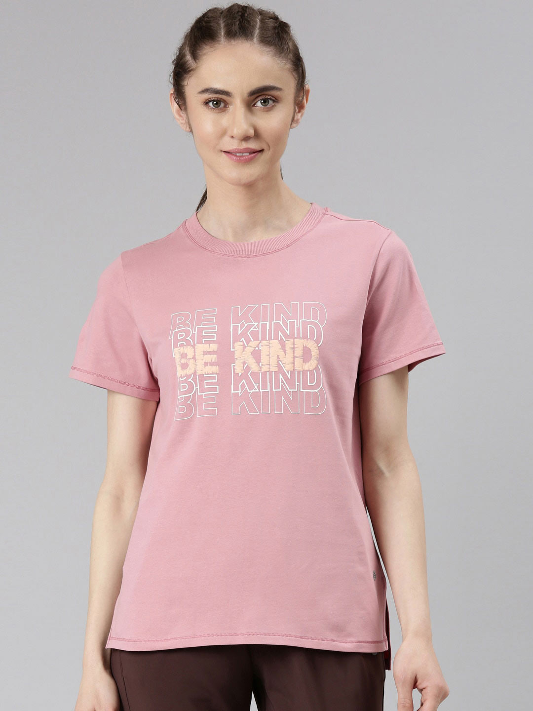 Enamor Typography Printed Antimicrobial Active Cotton Dry Fit Outdoor T-shirt, Pink
Enamor Typography Printed Antimicrobial Active Cotton Dry Fit Outdoor T-shirt, Pink