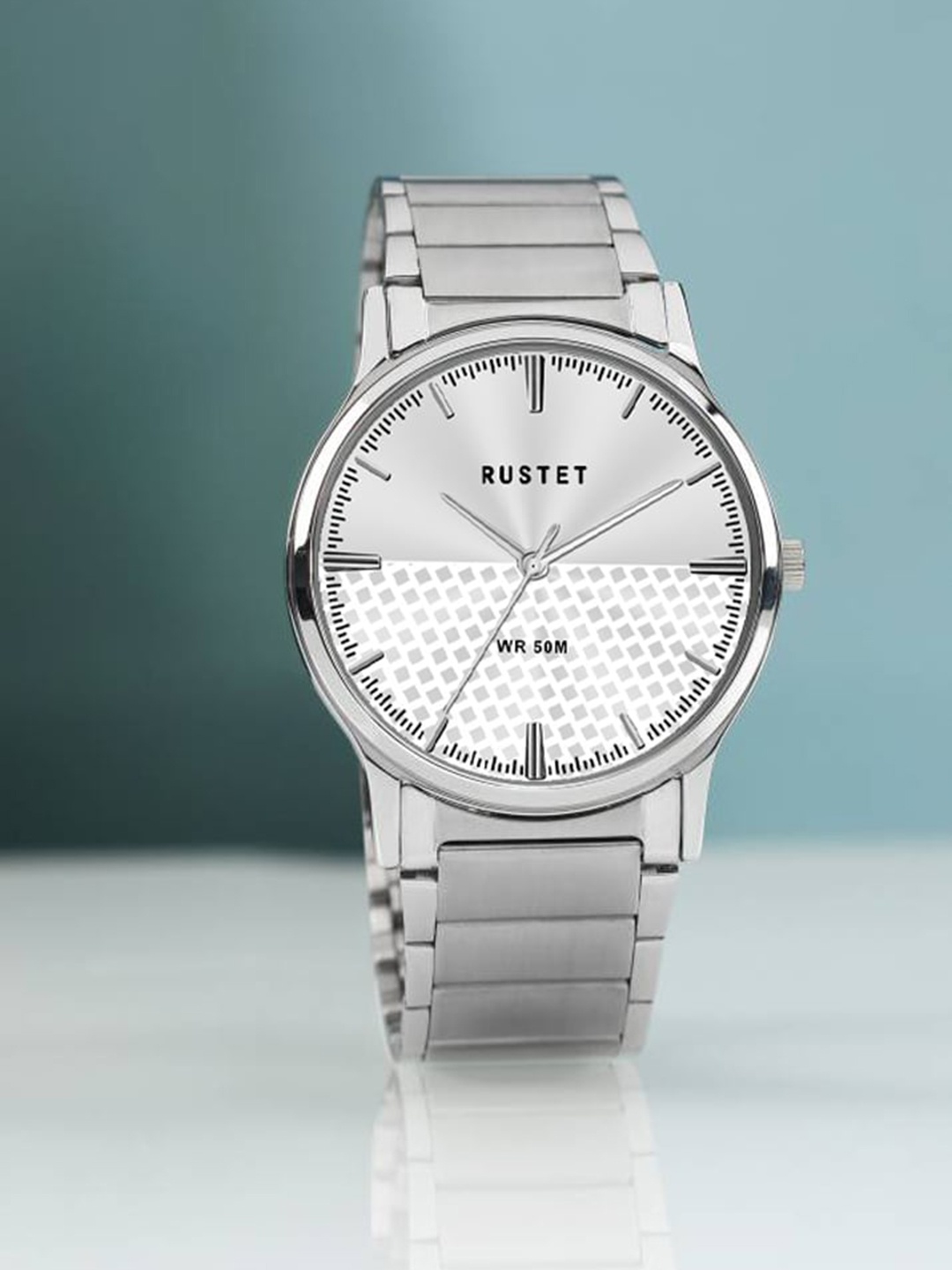 RUSTET Men Round Dial & Stainless Steel Bracelet Style Straps Analogue Watch- WP105-SLV-SS, Silver
RUSTET Men Round Dial & Stainless Steel Bracelet Style Straps Analogue Watch- WP105-SLV-SS, Silver