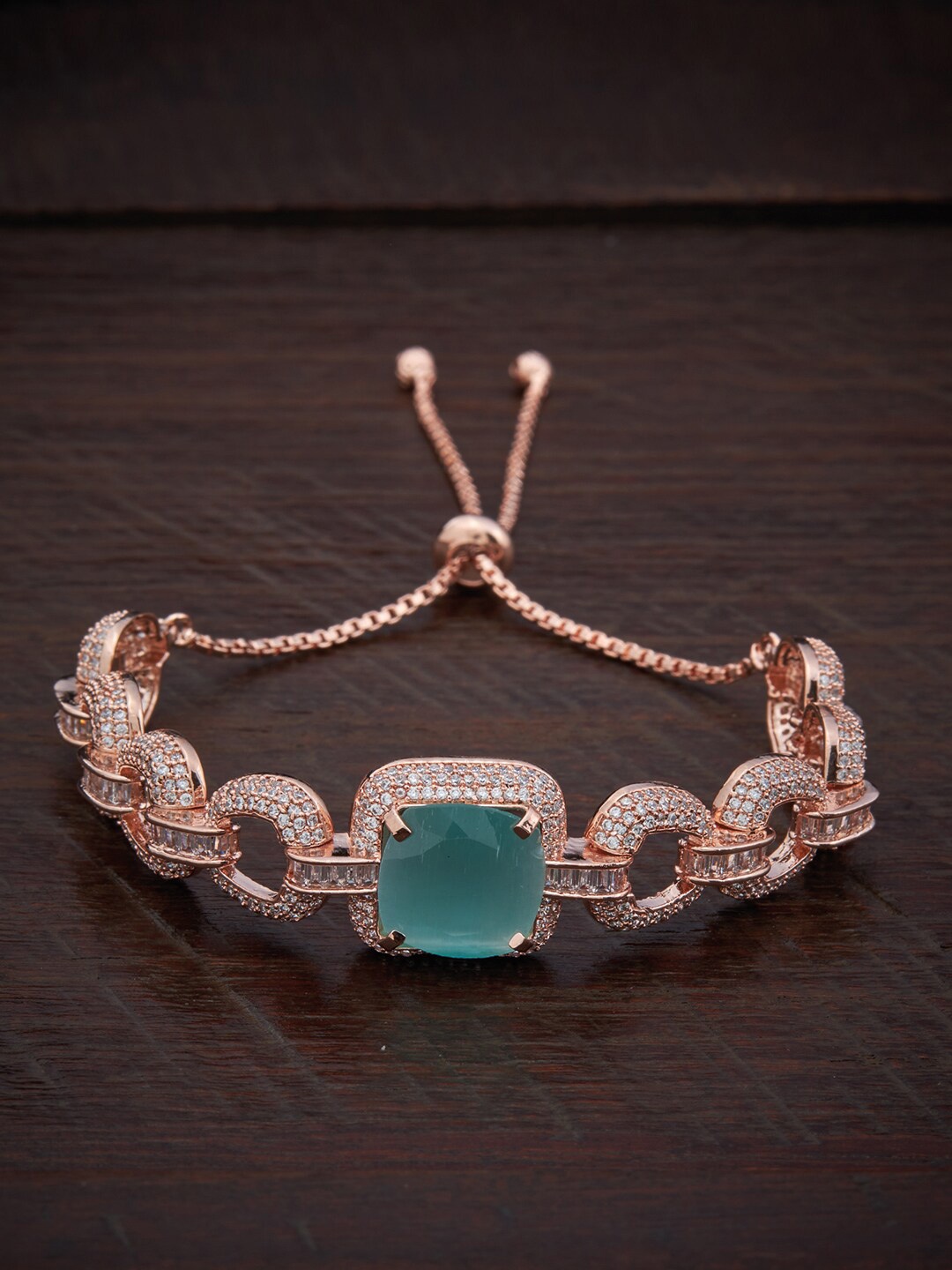 Kushal's Fashion Jewellery Women Cubic Zirconia Rose Gold-Plated Wraparound Bracelet
Kushal's Fashion Jewellery Women Cubic Zirconia Rose Gold-Plated Wraparound Bracelet