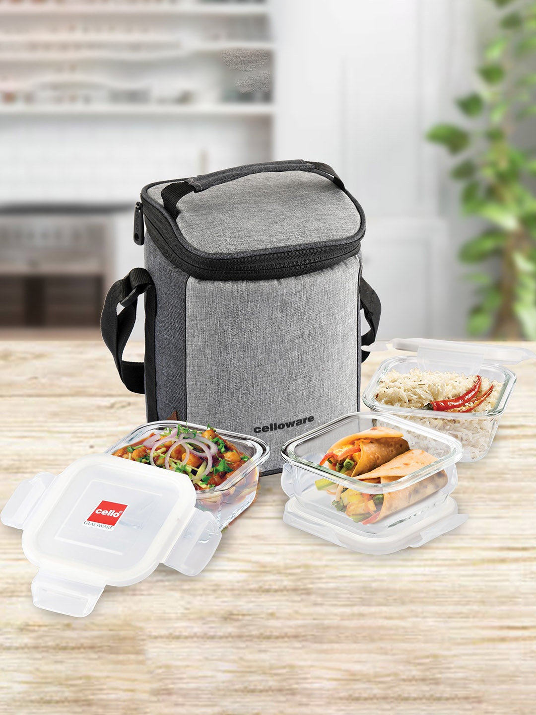 Cello Delighta Set of 3 Round Borosilicate Glass Lunch Containers with Jacket 400ml, Transparent
Cello Delighta Set of 3 Round Borosilicate Glass Lunch Containers with Jacket 400ml, Transparent