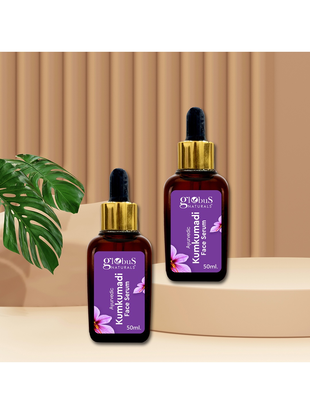 Globus naturals AyurvedIc Set Of 2 Kumkumadi Skin Lightening Face Serum - 50 ml Each, Purple
Globus naturals AyurvedIc Set Of 2 Kumkumadi Skin Lightening Face Serum - 50 ml Each, Purple