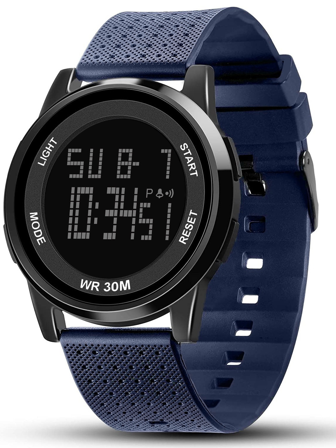 Shocknshop Unisex Straps Digital Multi Function Watch, Blue