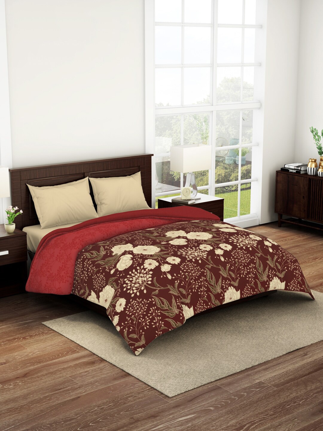 SPACES Geostance Floral Pure Cotton Anti-Bacterial AC Room 210 GSM Double Bed Quilt, Brown
SPACES Geostance Floral Pure Cotton Anti-Bacterial AC Room 210 GSM Double Bed Quilt, Brown