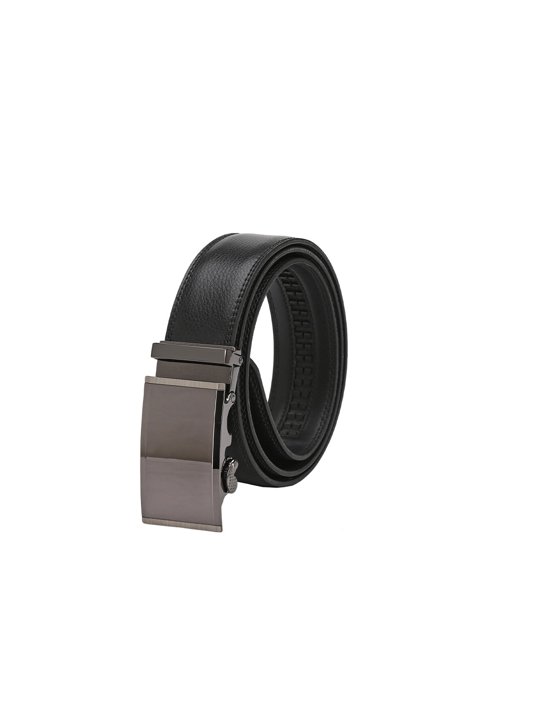 Pacific Gold Men Leather Belt, Black