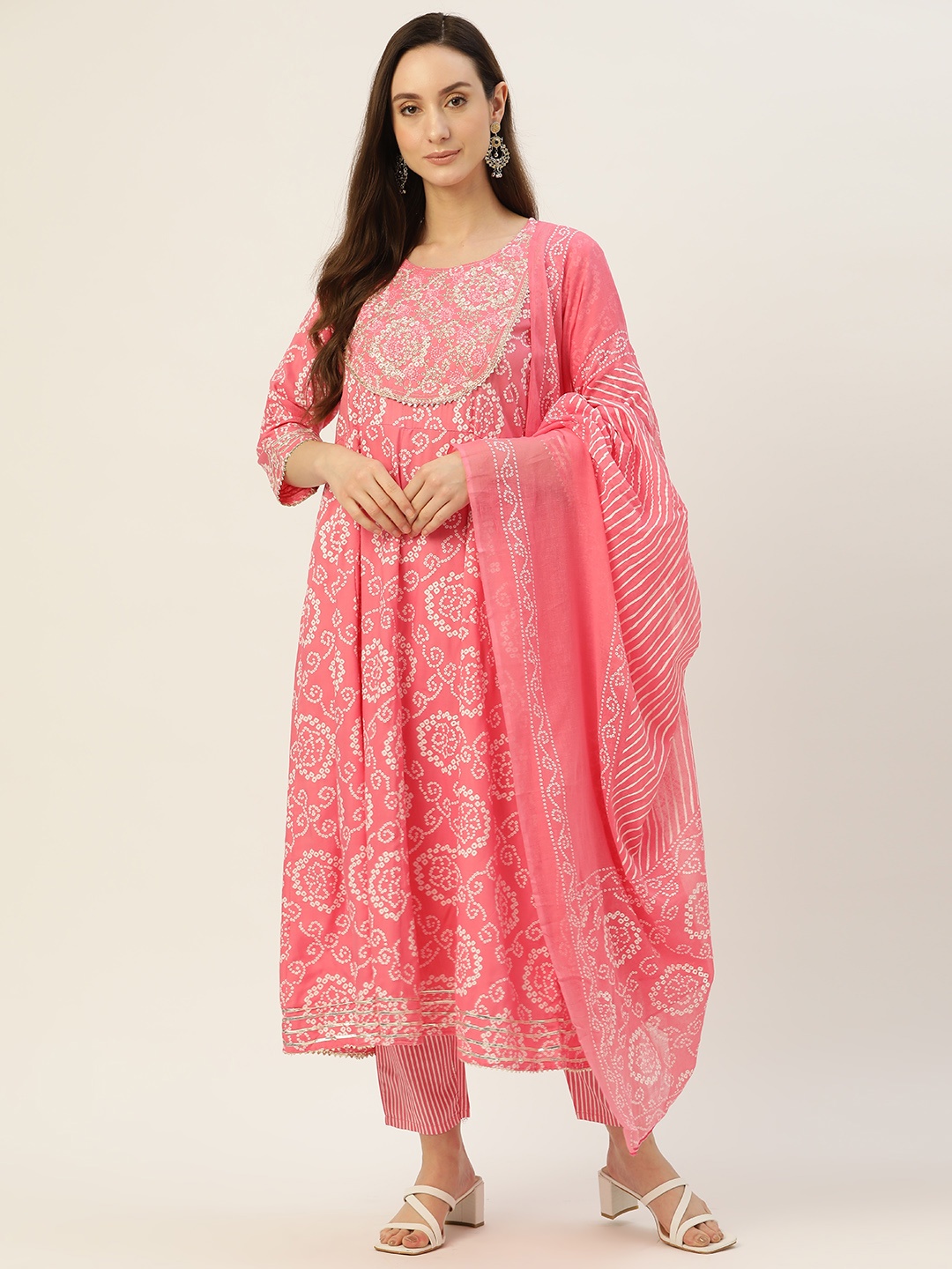 SILVER STOCK Women Pink Floral Printed Regular Pure Cotton Kurta with Palazzos & With Dupatta
SILVER STOCK Women Pink Floral Printed Regular Pure Cotton Kurta with Palazzos & With Dupatta